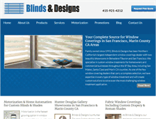 Tablet Screenshot of blindsdesigns.com